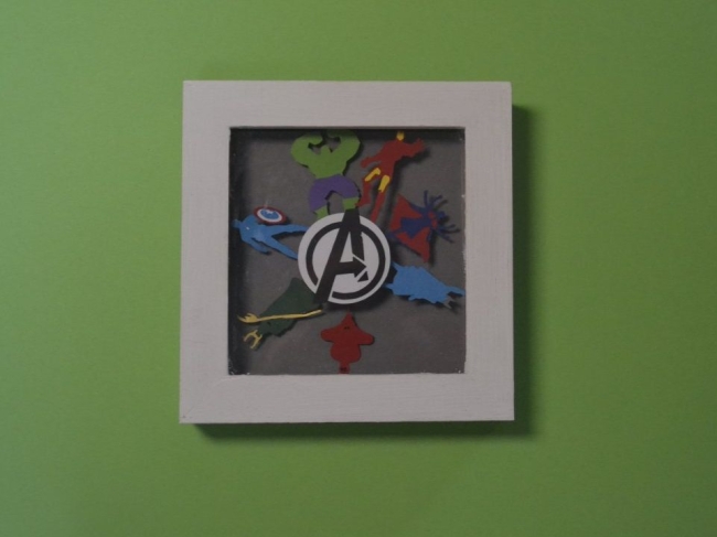 Cadre 3D inspiré par Marvel